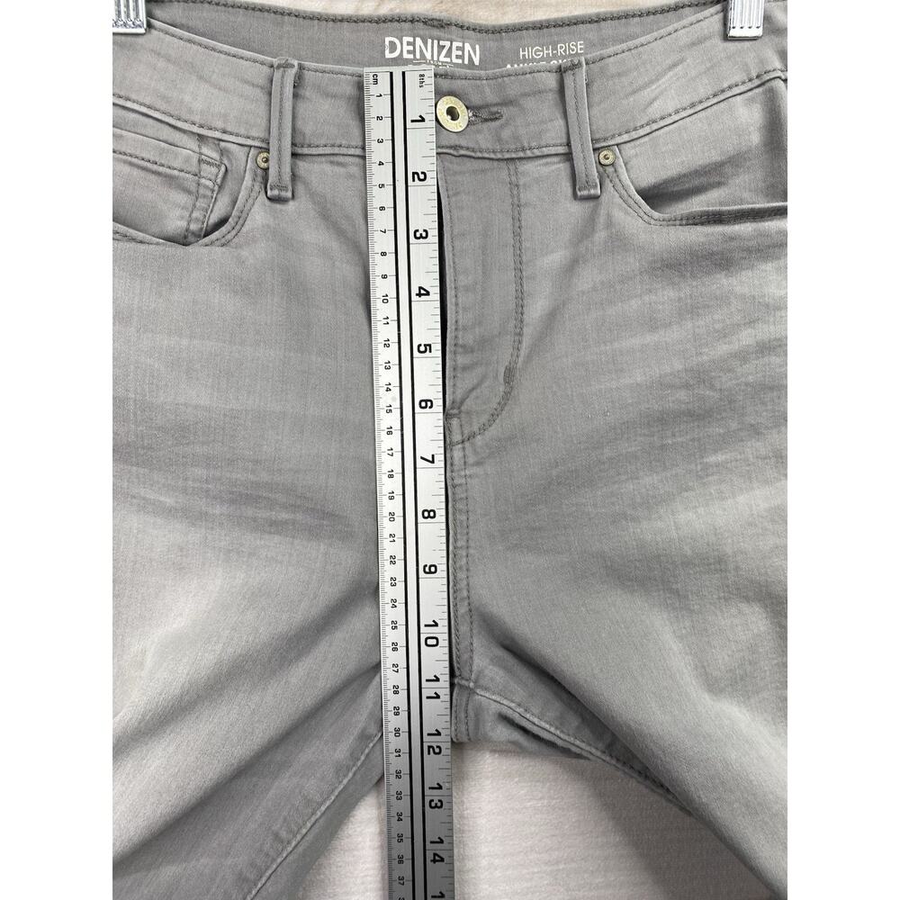 Denizen From Levi's Jeans Sz 10 W 30 High Rise Zip Ankle Skinny Gray Stretch - Picture 3 of 12
